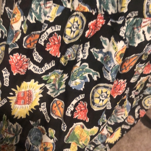 Black and Multi Color patterned dress - Picture 2 of 7